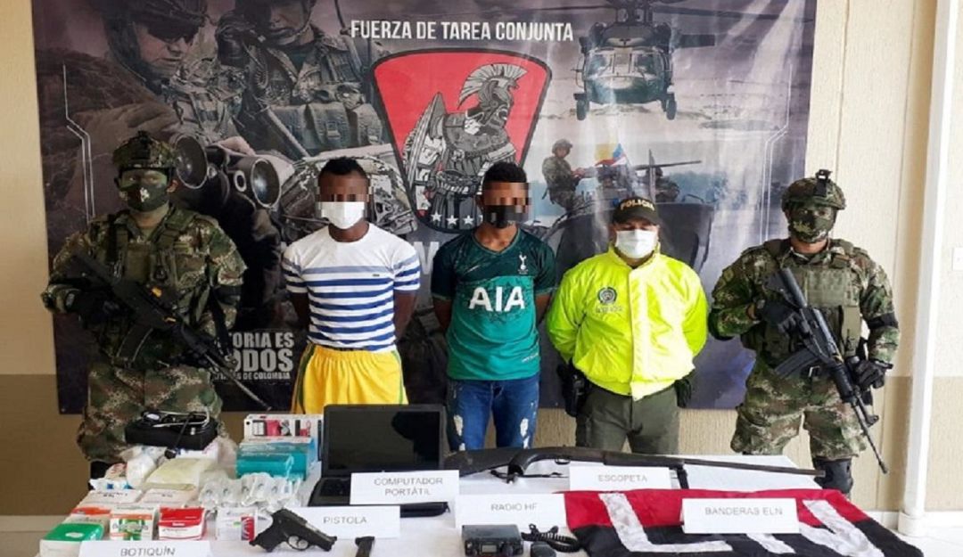 ELN en el sur de Bolívar: Capturan a dos presuntos integrantes del ELN en el sur de Bolívar