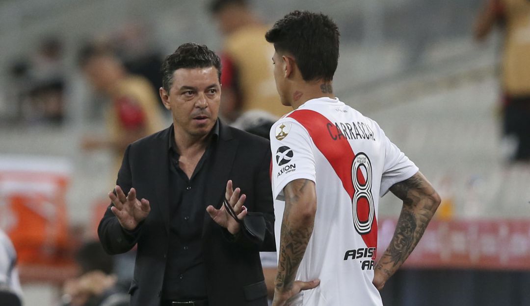 River Borré Carracal Libertadores: River rescató un empate a su visita a Paranaense con Borré y Carrascal
