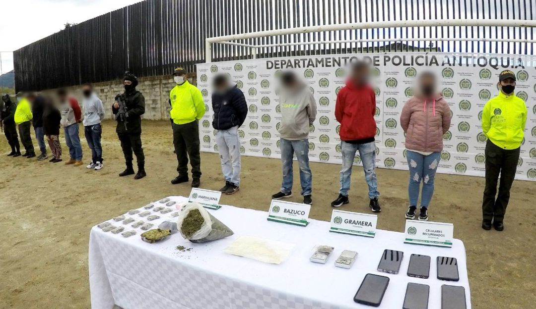 Crimen en Antioquia: Capturan a 11 personas que monopolizarían la venta de drogas en Sonsón