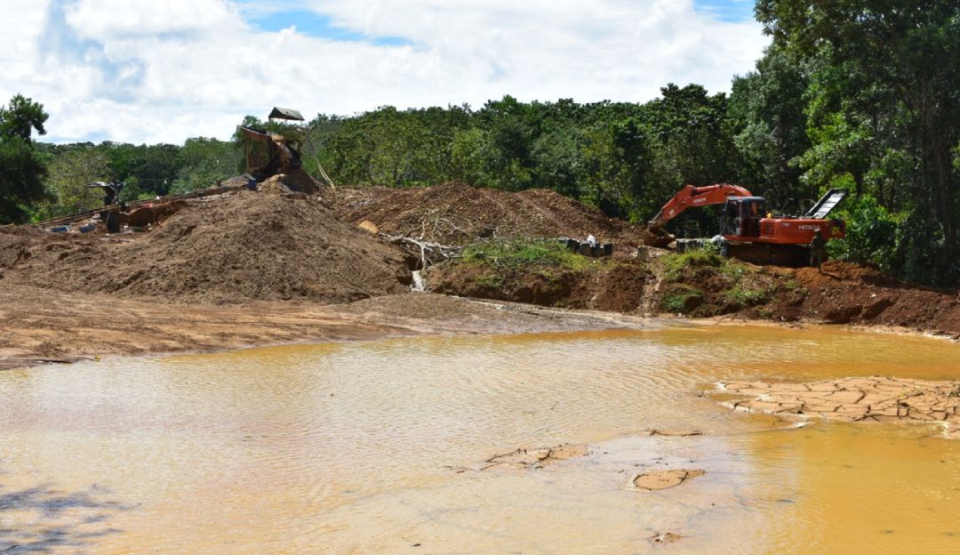 Zona ambiental golpeada por minería ilegal tardará 30 años en recuperarse