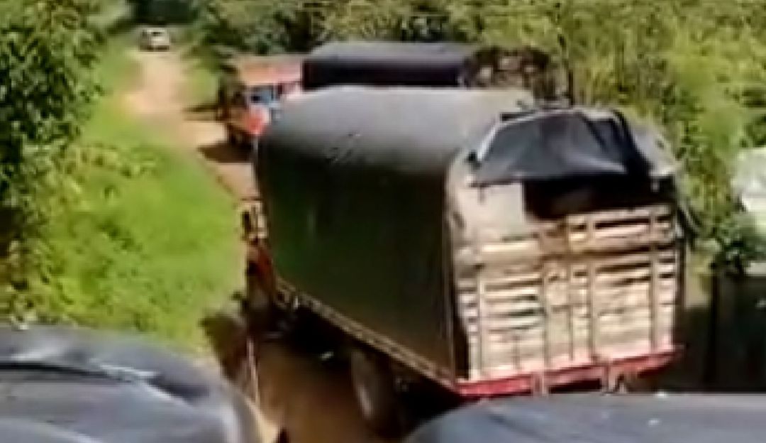 Conductores de Peque, Antioquia, en paro por el mal estado de las vías