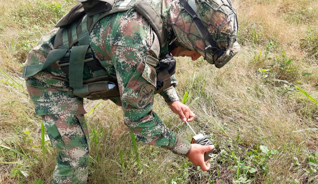 Minas antipersonales desactivdas: Ejército desactiva área minada en zona rural de Caloto, Cauca