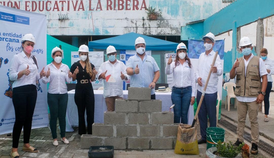 monteria cordoba obras de infraestructura prosperidad social gobernacion: Colocan primera piedra en obras de infraestructura educativa en Montería
