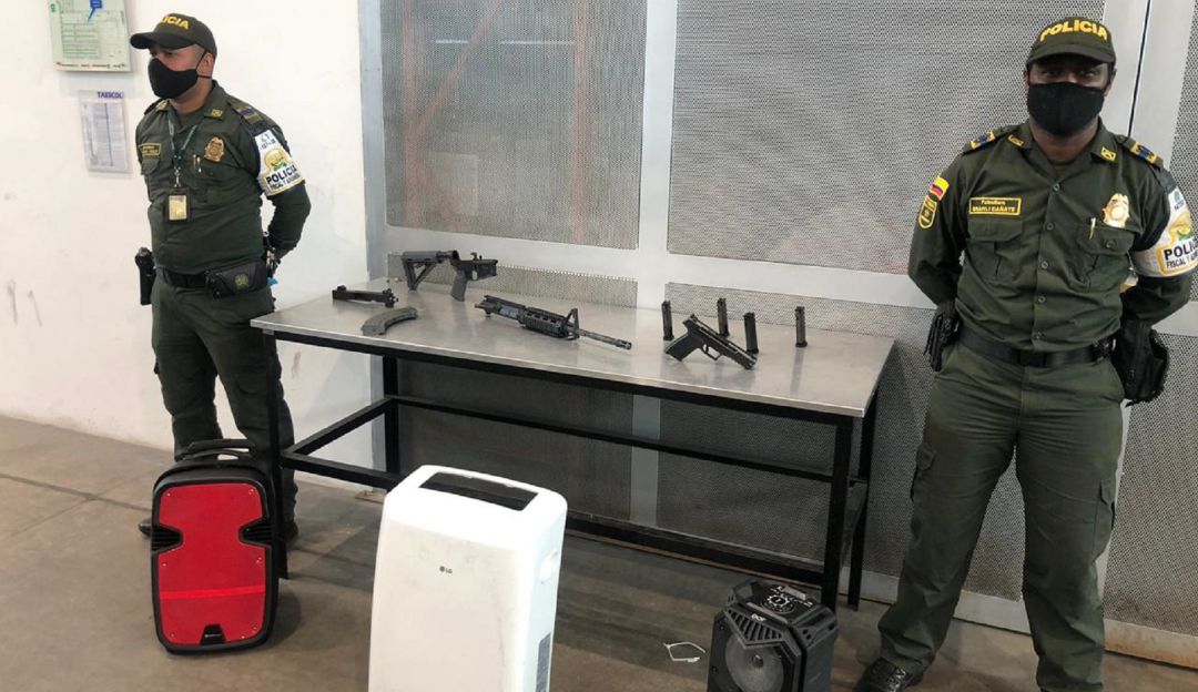 Armas incautadas en El Dorado iban camufladas como regalos de navidad
