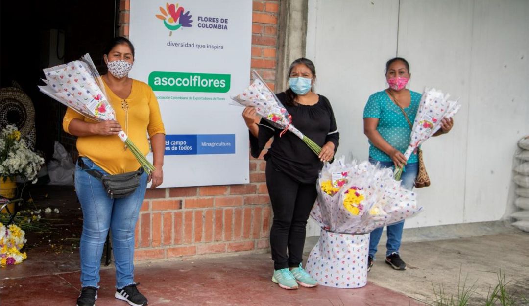 Productoras de flores en el Cauca