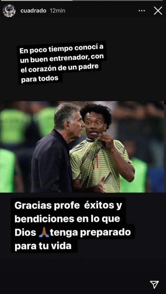Selección colombiana fútbol: Juan Cuadrado, el primer jugador de la Selección que se despide de Queiroz Selección colombiana fútbol: Juan Cuadrado, el primer jugador de la Selección que se despide de Queiroz