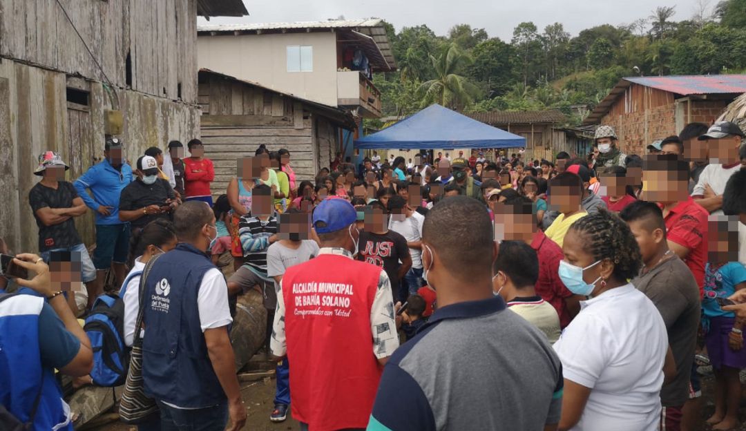 Noticias del Chocó: Tras desplazamiento en Bahía Solano, temen contagio masivo de COVID-19