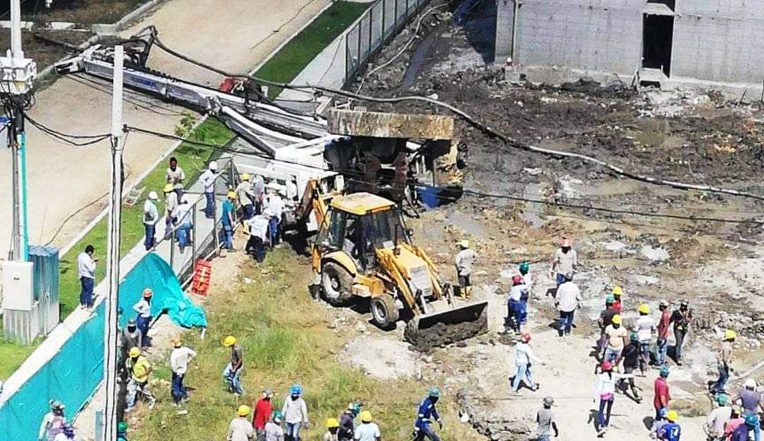 piloteadora muerto Cartagena: Caída de piloteadora deja un muerto en el sur de Cartagena