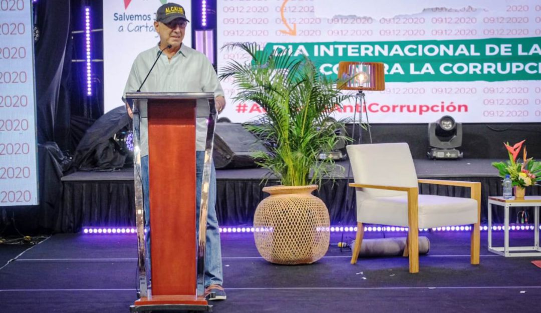 corrupción Alcalde William Dau: NO es una utopía ver a Cartagena libre de corrupción: Alcalde William Dau