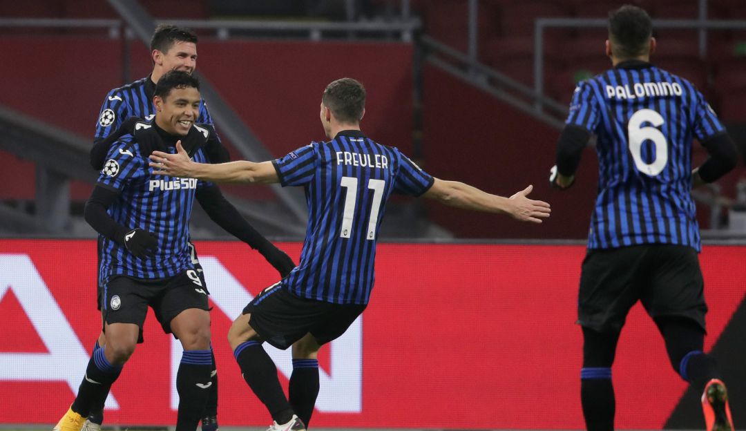 Champions colombianos: Gol de Muriel clasifica al Atalanta a los octavos de final de la Champions