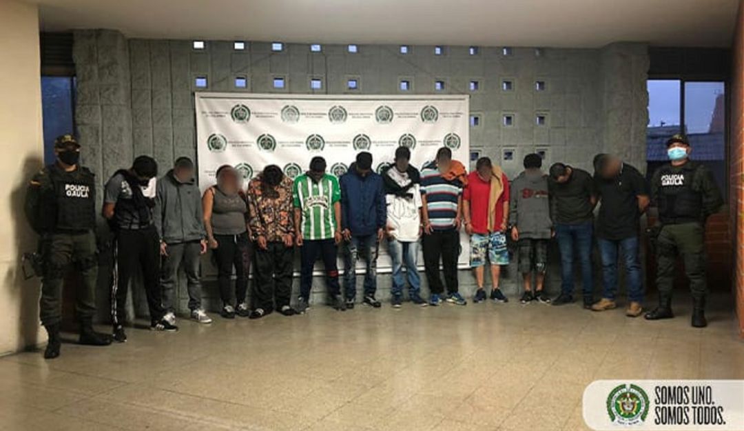 Noticias de Antioquia: Capturan a 12 personas acusadas de desplazar a varias familias en Itagüí