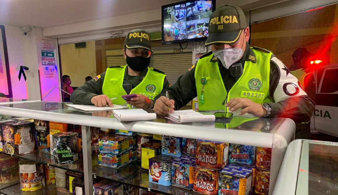 Bucaramanga operativos pólvora grupos Policía incautación: Policía creó grupo antipólvora en el Área