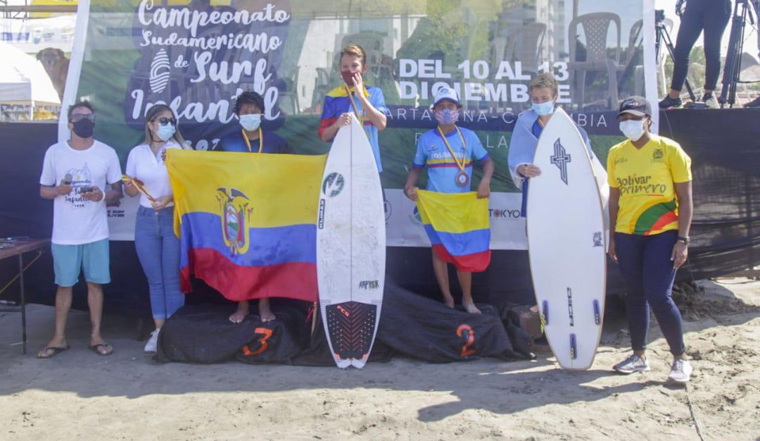 Surf en Cartagena: Colombia se queda con el título del Sudamericano de Surfing Infantil