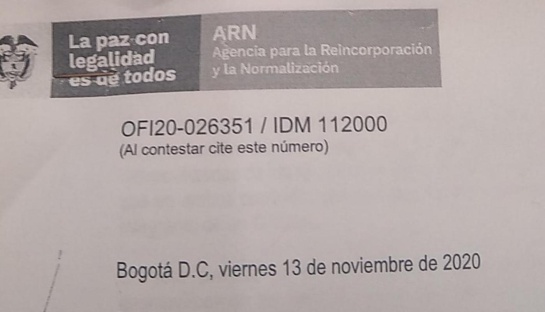 ARN advirtió a Fiscalía sobre falso testigo ARN advirtió a Fiscalía sobre falso testigo