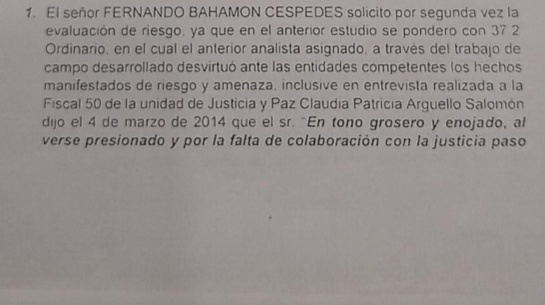 ARN advirtió a Fiscalía sobre falso testigo ARN advirtió a Fiscalía sobre falso testigo