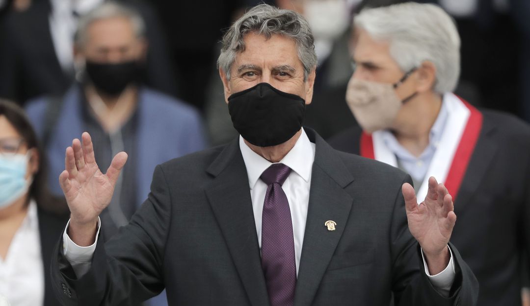 El presidente de Perú, Francisco Sagasti.