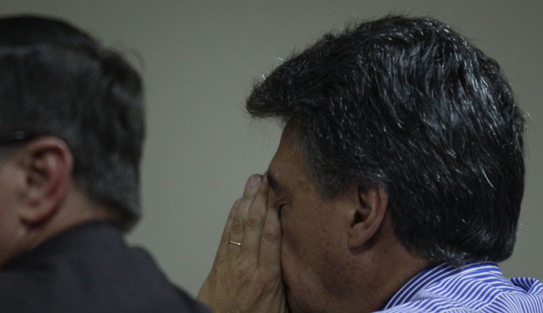 Carlos Abornoz en los juzgados de Paloqueamo en Bogotá- Foto Mauricio Alvarado