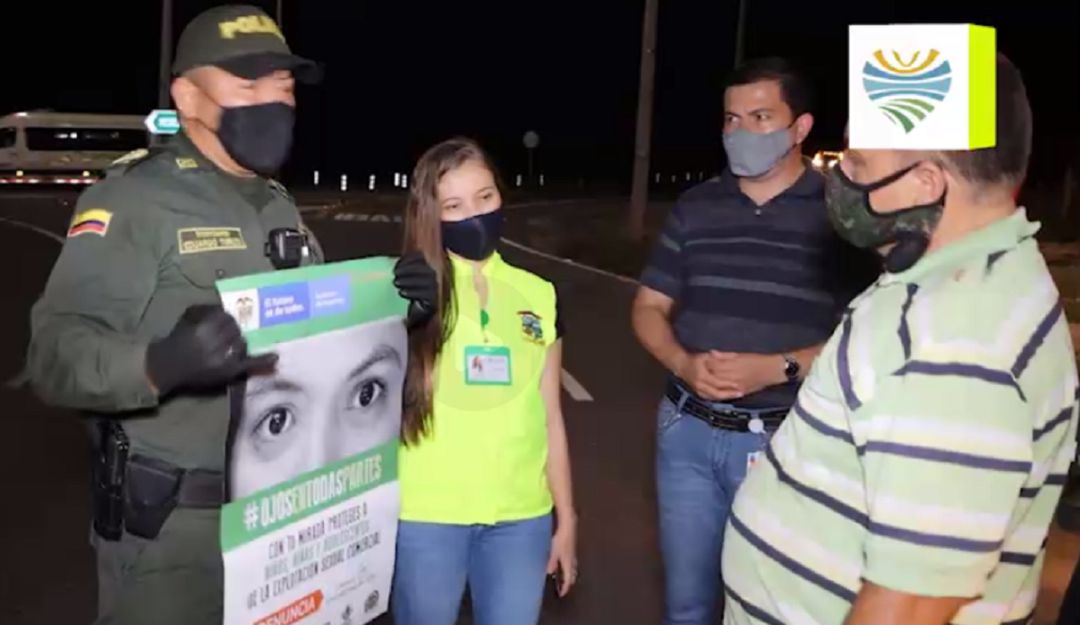 Campaña de sensibilización en contra de las explotación sexual infantil.