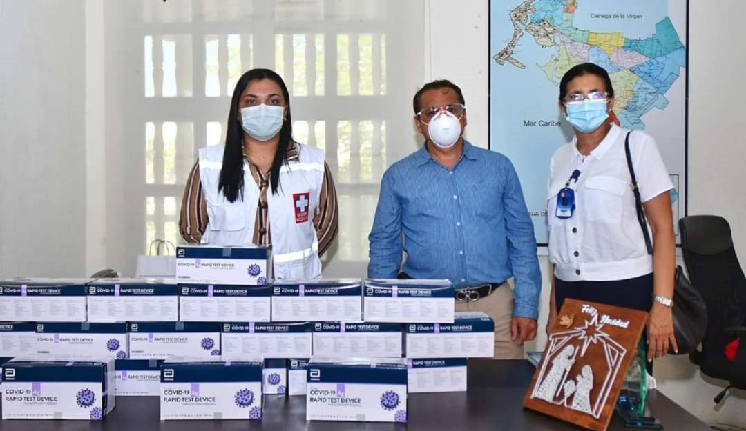 Entrega de pruebas rápidas de COVID-19