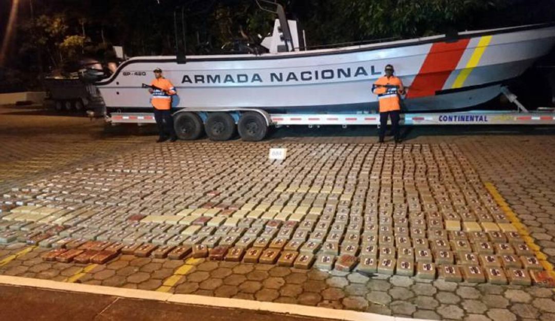 Cocaína incautada en elk Pacífico