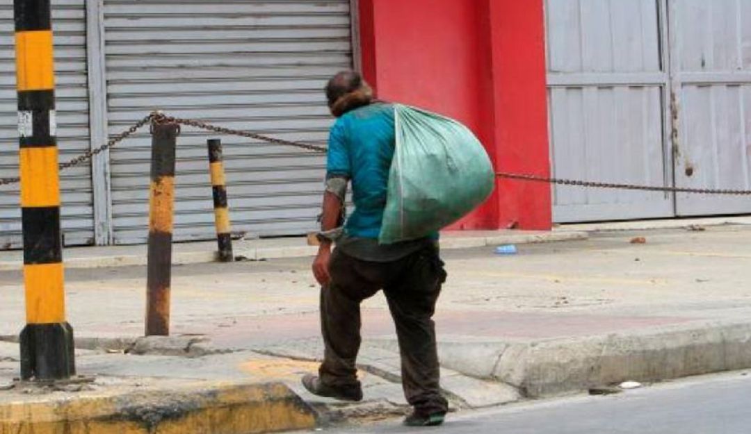 Habitante de calle en Cartagena
