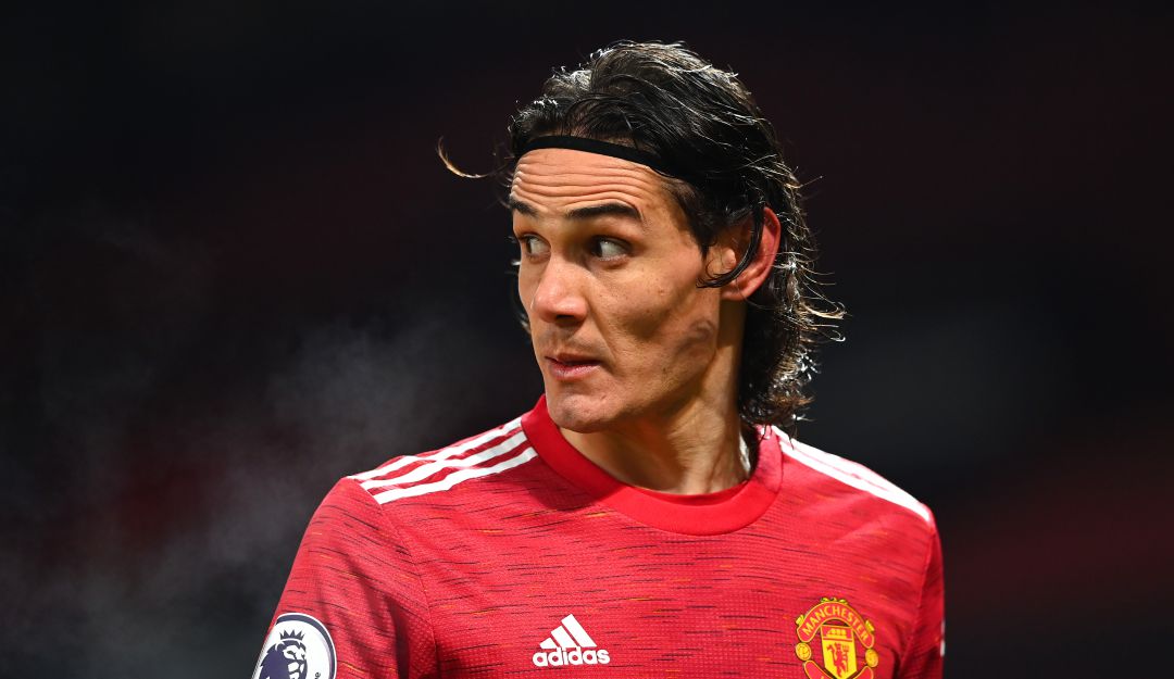 Edinson Cavani, delantero uruguayo del Manchester United.