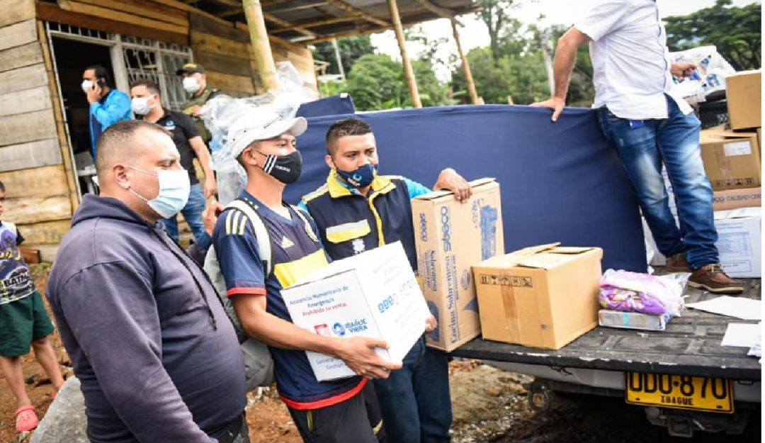 Familias damnificadas del barrio Baltazar