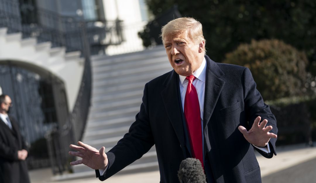 Donald Trump se pronuncia desde la Casa Blanca