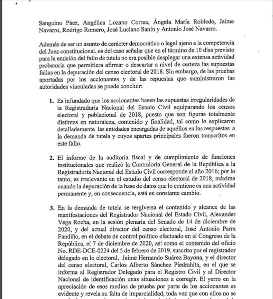Consulta anticorrupción: Niegan tutela que pretendía revivir Consulta Anticorrupción Consulta anticorrupción: Niegan tutela que pretendía revivir Consulta Anticorrupción