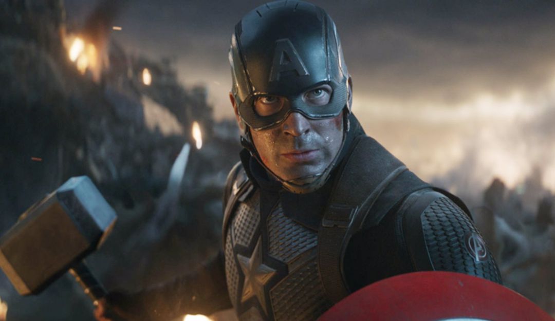 El actor Chris Evans durante la batalla final de Avengers: Endgame