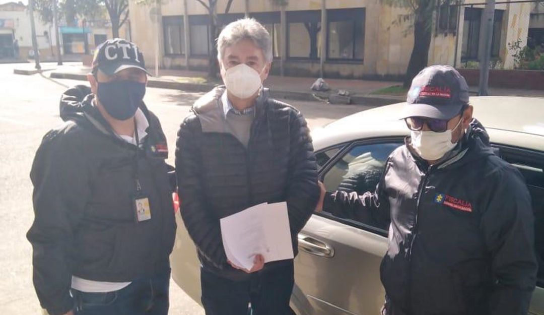 Momento de la captura de Carlos Albornoz el pasado 7 de enero de 2021