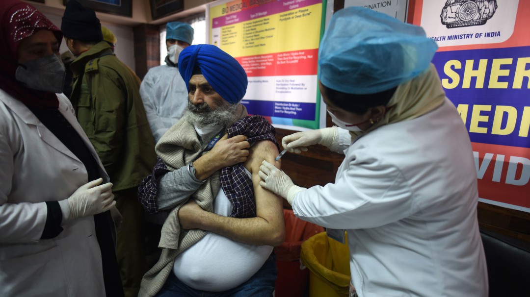 India empezó su campaña de vacunación masiva contra el COVID-19