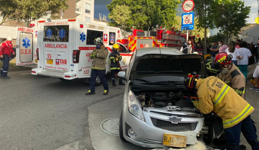 Accidente en la avenida Santander