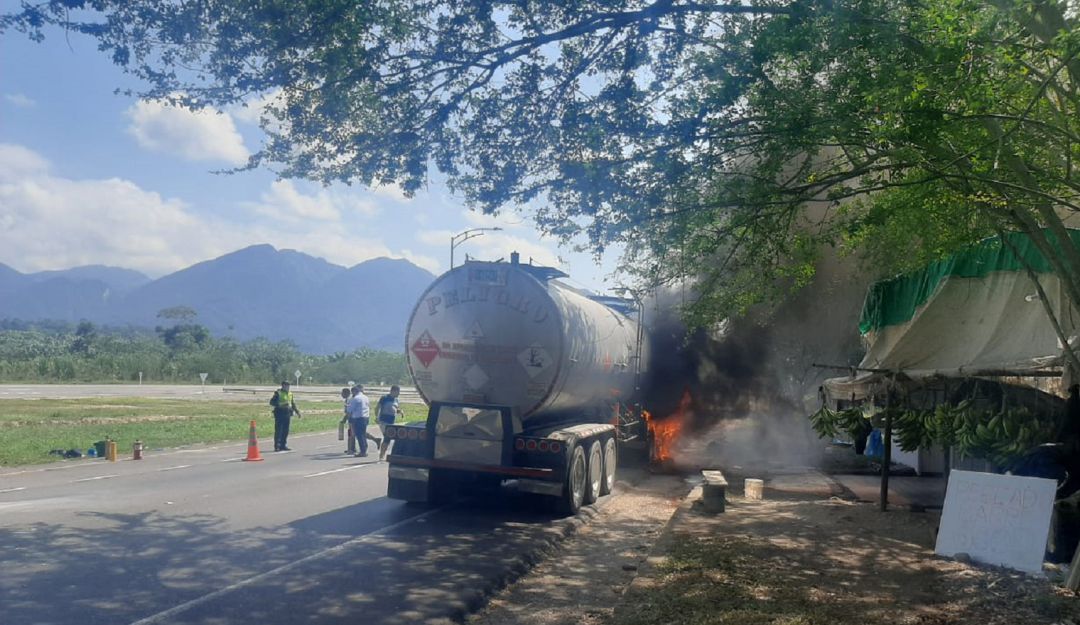 Incendio Tractomula