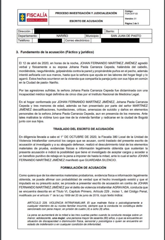 Juicio contra coronel acusado de golpear y morder a su exesposa Juicio contra coronel acusado de golpear y morder a su exesposa