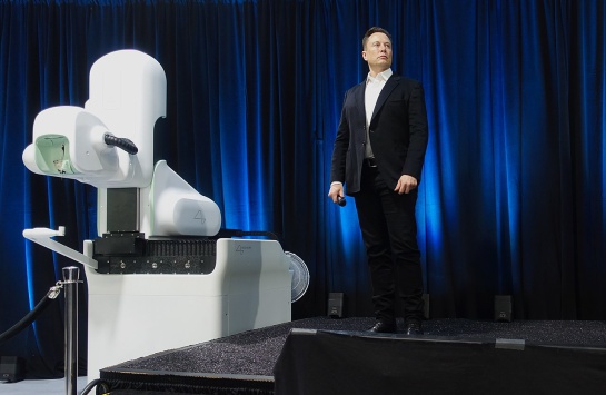 Elon Musk previo a la presentación de Neuralink de agosto de 2020. Elon Musk previo a la presentación de Neuralink de agosto de 2020.