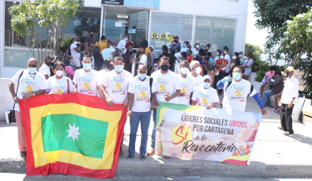 El comité “Líderes Sociales Unidos por Cartagena, Sí a la Revocatoria”
