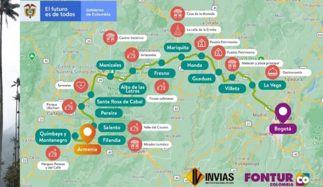 Ruta alterna del Alto de Letras.