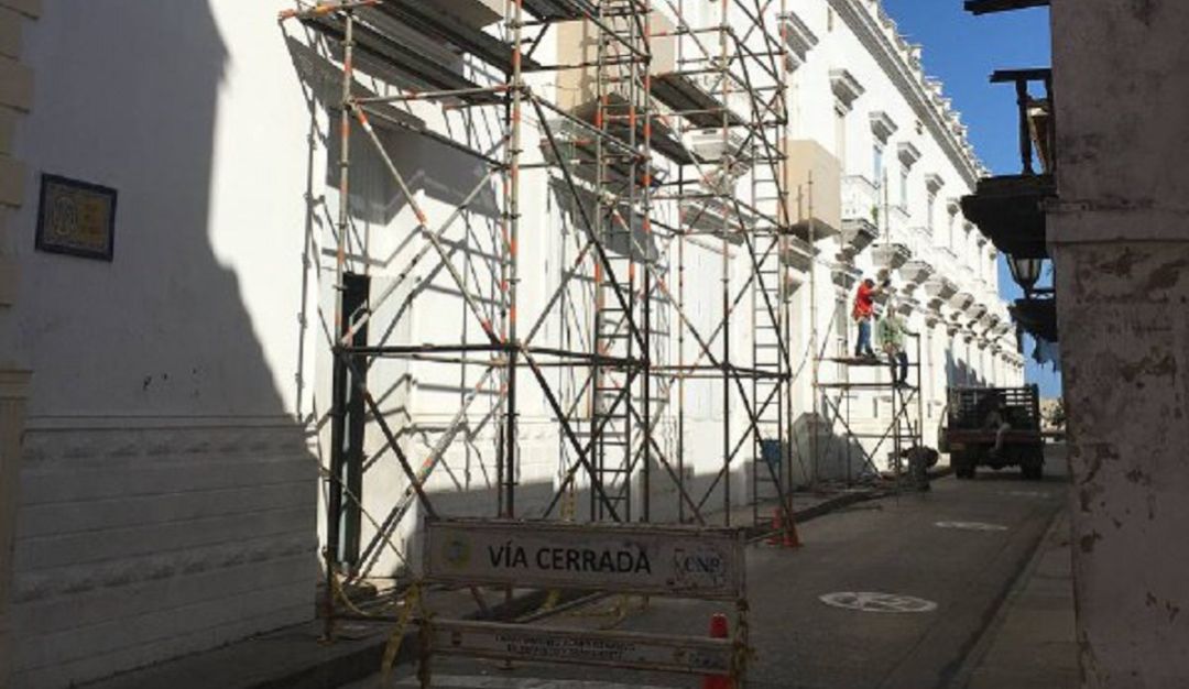 Los trabajos se concentran en la zona exterior