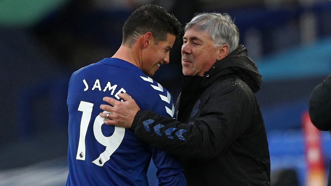 Ancelotti, asombrado por gol de James con pierna derecha