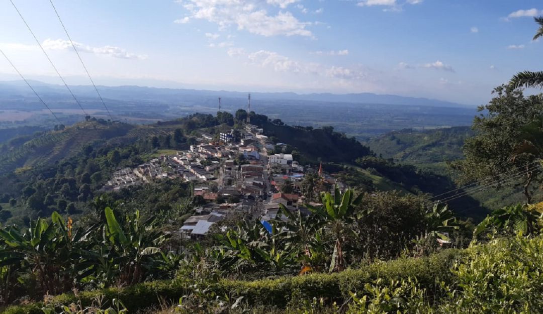 Desde el mirador del Quindío, el municipio de Buenavista