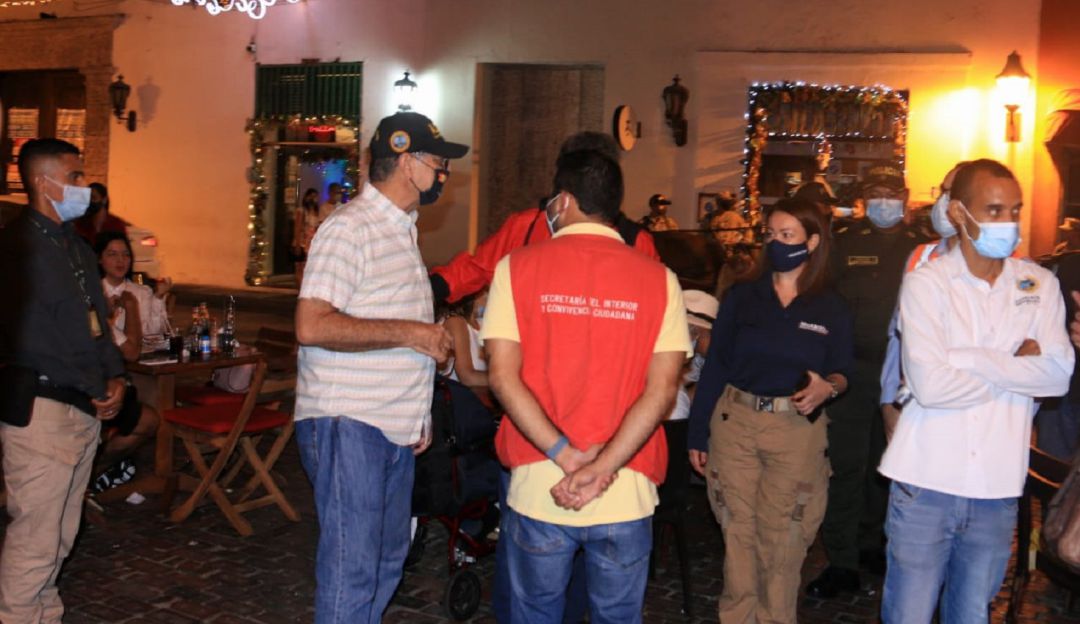 Alcalde William Dau en operativos de control en Cartagena