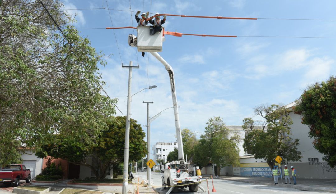 Trabajos de mantenimiento de redes.