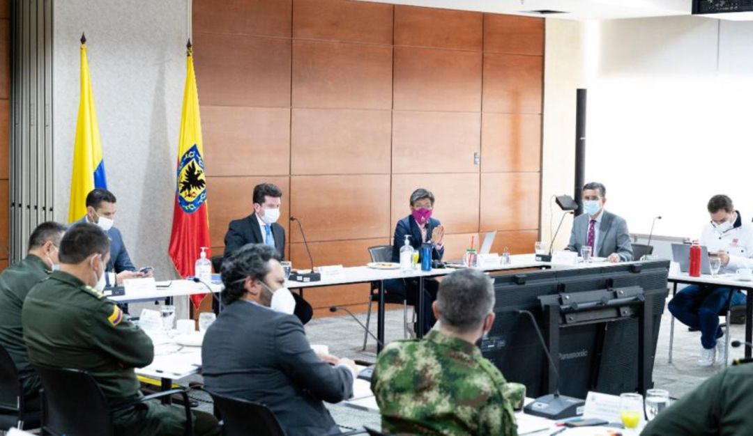 Reunión de la Alcaldía de Bogotá.