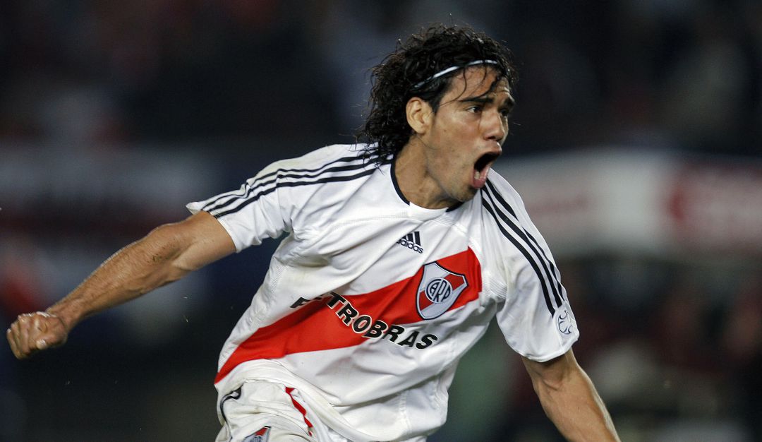 Radamel Falcao jugó en River Plate entre el 2005 y el 2009.