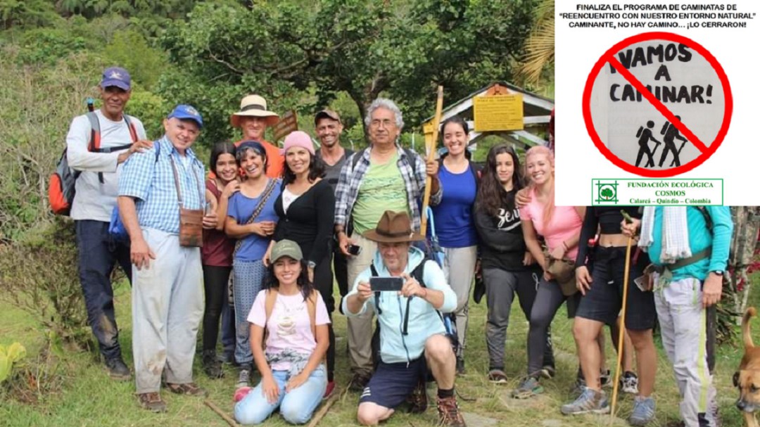 Néstor Ocampo nunca dejará de caminar por el Quindío, pero su caminata si.