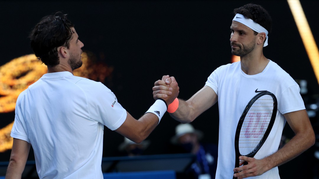 Dimitrov, a cuartos de Australia con una sorprendente paliza a Thiem