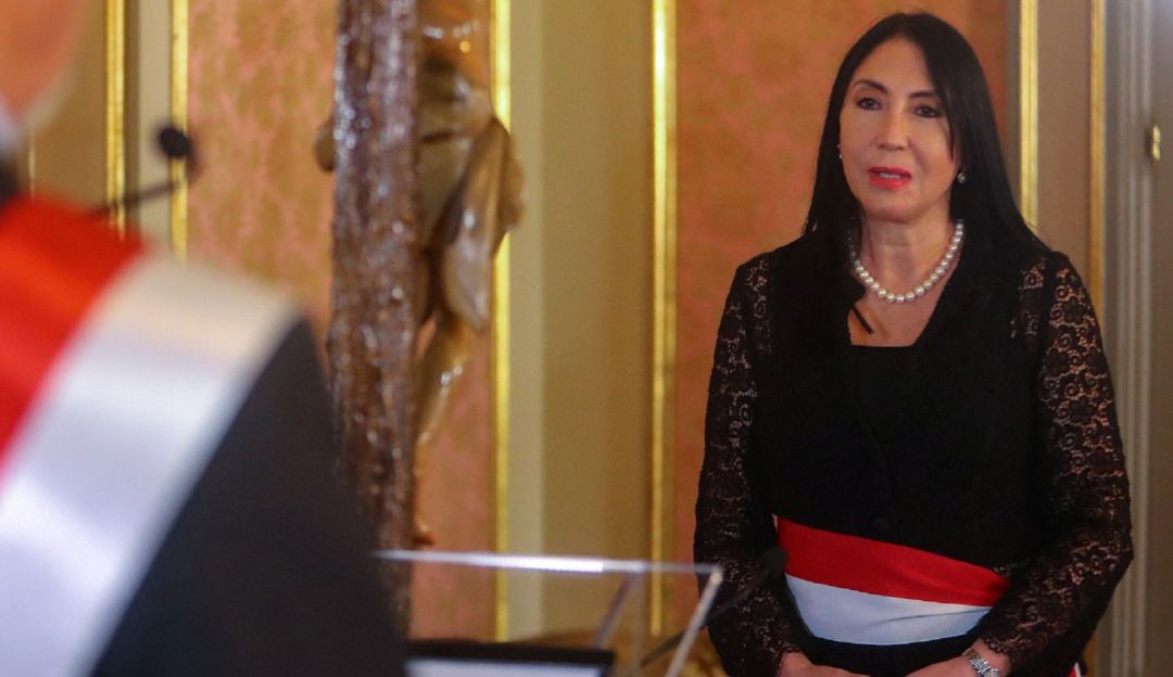 La canciller de Perú, Elizabeth Astete.