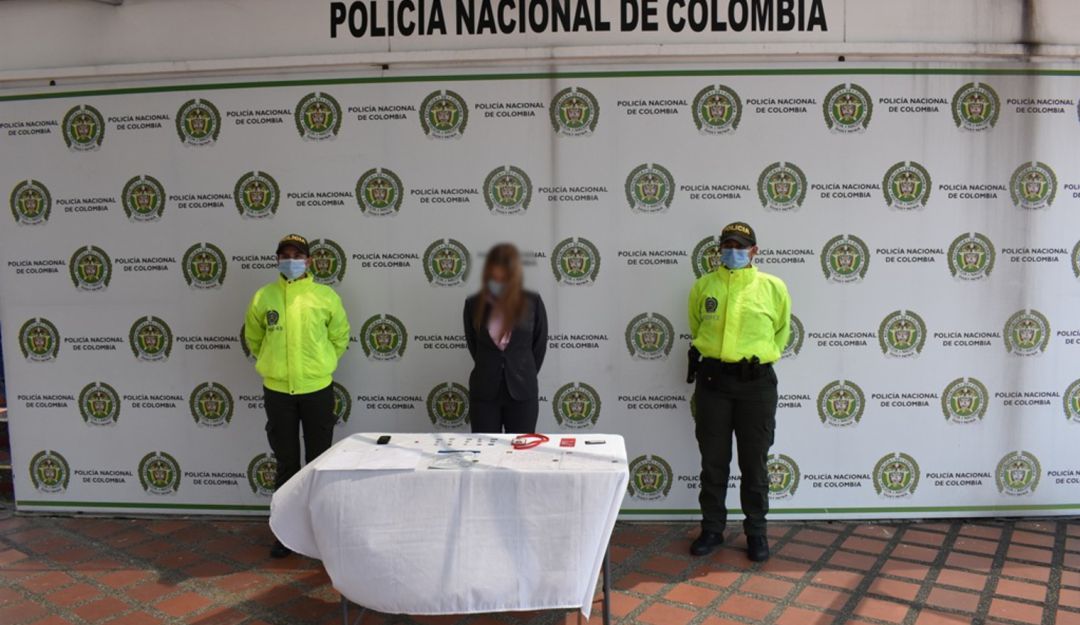 Mujer capturada.