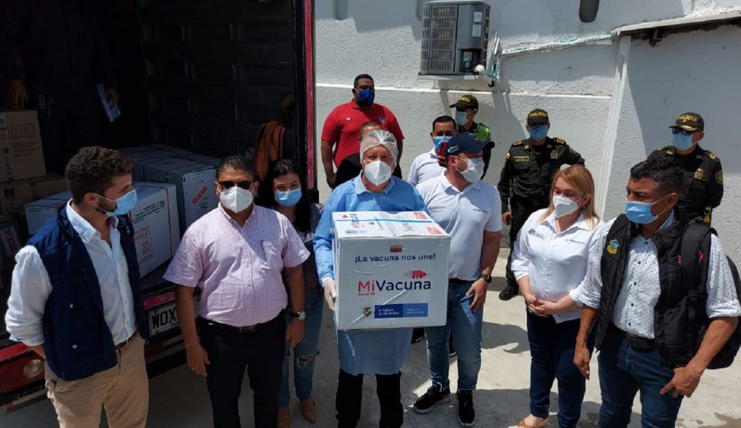 Llegada de las dosis.